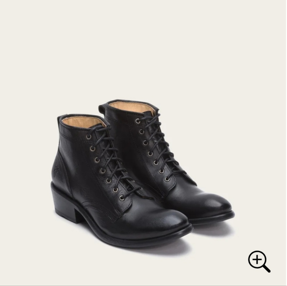 Frye Carson Leather Lace Up Boots